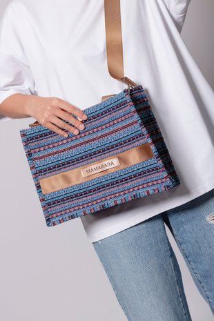 Сумка з гобілену, синій, MAMARADA ACC-BAG-035 фото