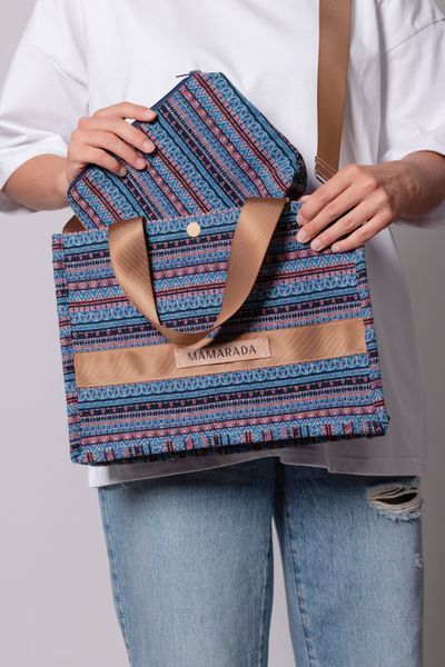 Сумка з гобілену, синій, MAMARADA ACC-BAG-035 фото