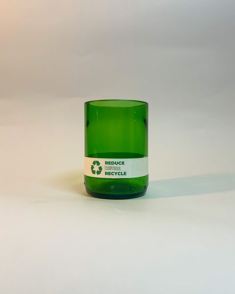 Набір з 4-х склянок - зелене скло , DARI.BLOOM ACC-ECO-015 фото