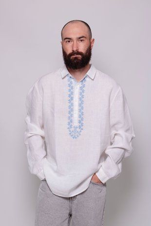 біло-блакитна, L/XL, E.PRYSHCHEPA CLT-SHR-034 фото
