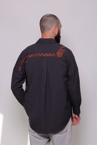 Жакет темно-сірий, теракот S-M , L/XL, E.PRYSHCHEPA CLT-SHR-046 фото
